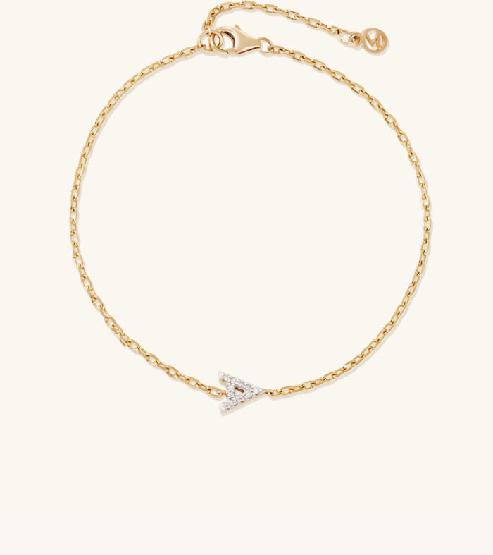 Diamond Letter Bracelet
