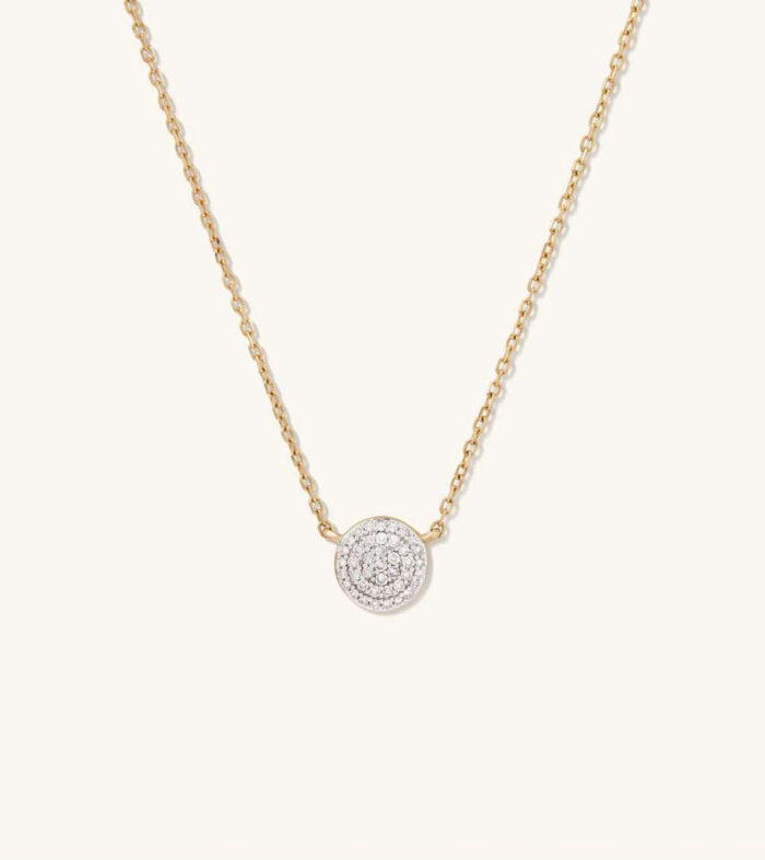 Diamond Round Necklace