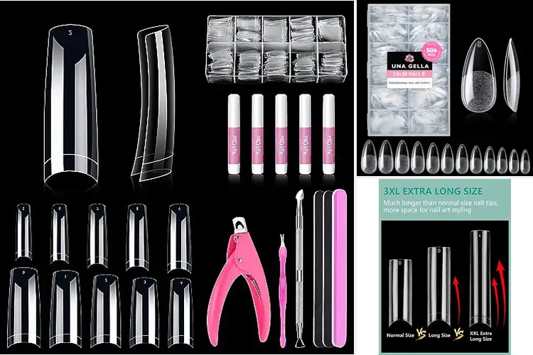 Detailed view of Best Acrylic Nail Extensions: Salon-Quality Styles at Home