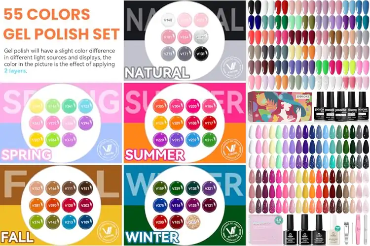 Detailed view of Best All Seasons Gel Nail Colors