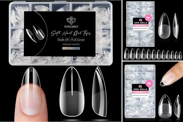 Detailed view of Best Almond Fake Nail Tips: Elevate Your DIY Manicure Game