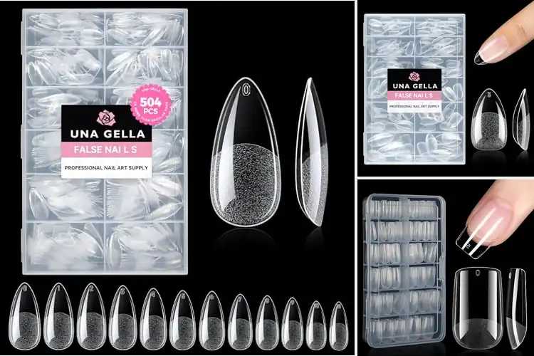 Detailed view of Best Clear Acrylic Fake Nails