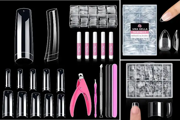 Detailed view of Best Clear Acrylic Nail Tips: Easy & Stunning DIY Nails