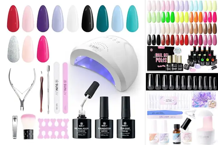 Detailed view of Best Complete 23 Piece Gel Nail Kit