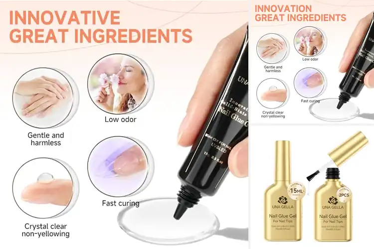 Detailed view of Best Cure Required Nail Glue For Strong Tip Bond