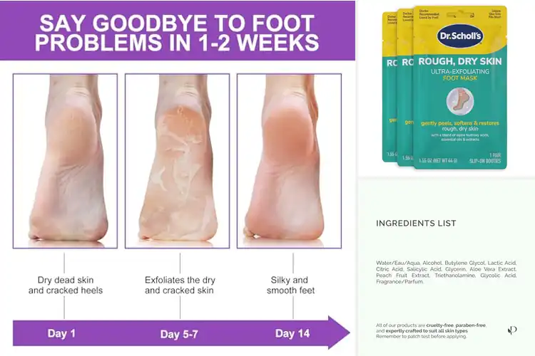 Detailed view of Best Exfoliating Foot Masks