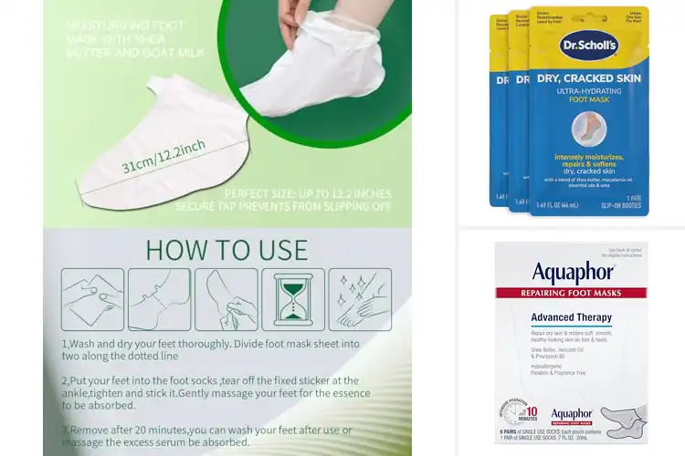 Detailed view of Best Foot Masks: Top 10 Picks for Soft, Smooth Feet at Home