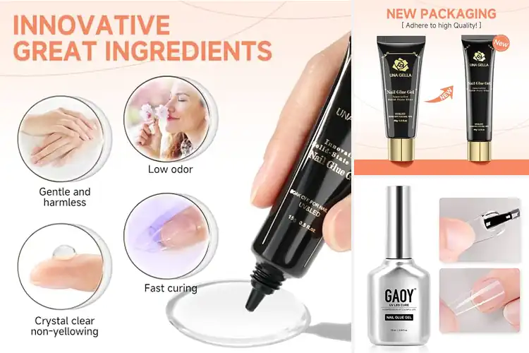 Detailed view of Best Gel Nail Glue For Acrylic Extensions