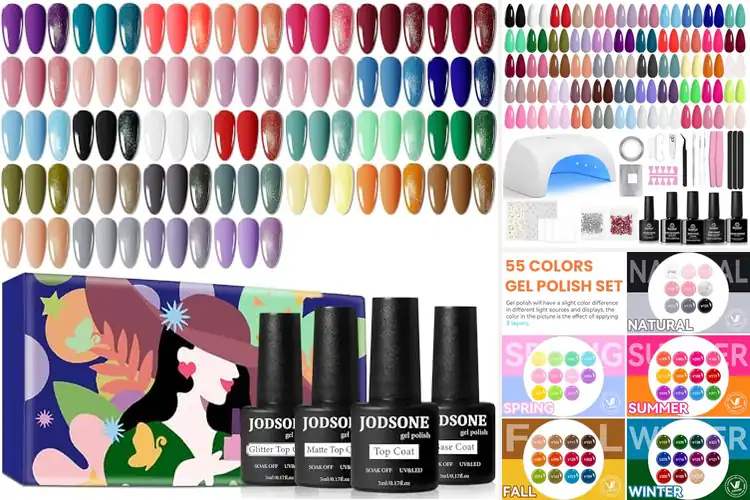 Detailed view of Best Gift Gel Nail Polish Sets: Salon Nails at Home