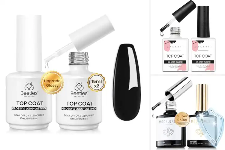 Detailed view of Best Glossy Top Coat Gel Nail Polishes