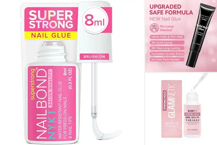 Detailed view of Best Glues for Press On Nails: Strong Hold & Fast Dry