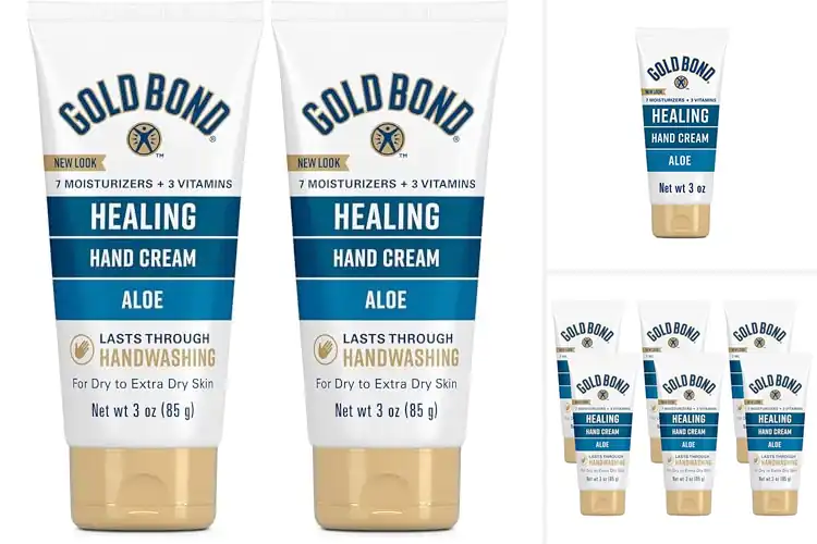 Detailed view of Best Gold Bond Healing Hand Cream For Soft, Nourished Hands