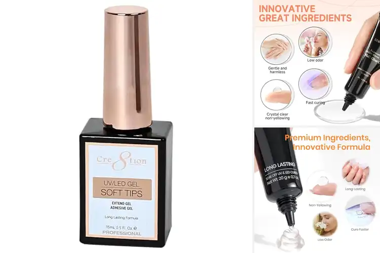 Detailed view of Best Long Lasting Nail Adhesive For Soft Gel Tips