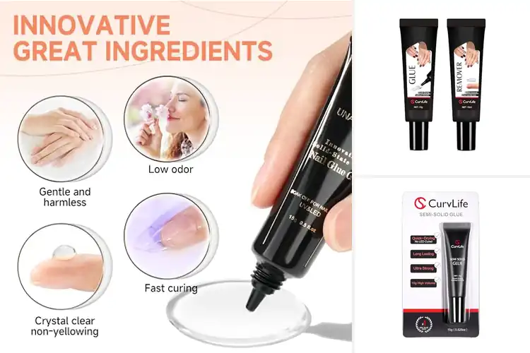 Detailed view of Best Long Lasting Nail Adhesive Gel
