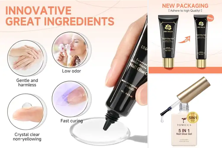 Detailed view of Best Long Lasting Nail Glue Gel 4 Weeks