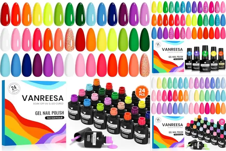 Detailed view of Best Multicolor Gel Nail Colors