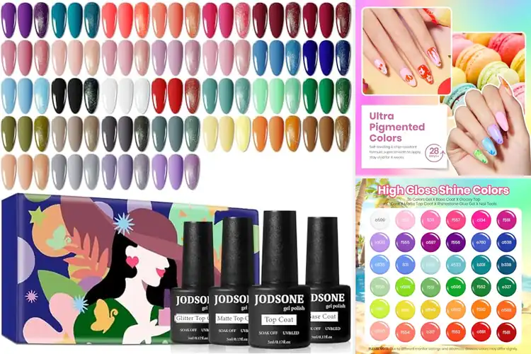 Detailed view of Best Multicolor Gel Nail Polish Collection