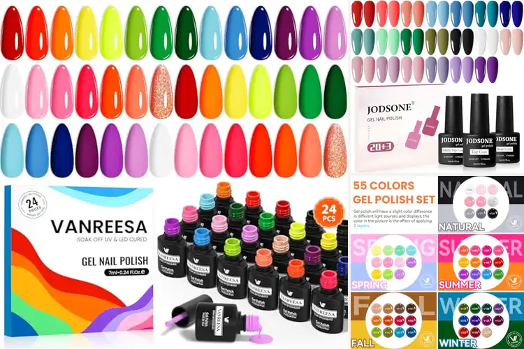 Detailed view of Best Multicolor Gel Nail Polish Colors