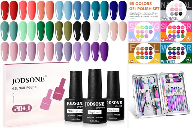 Detailed view of Best Multicolor Nail Sets