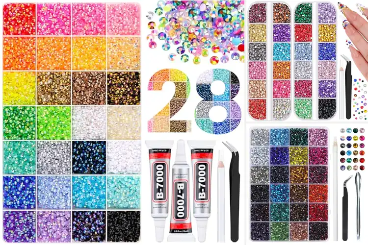 Detailed view of Best Multicolor Rhinestones