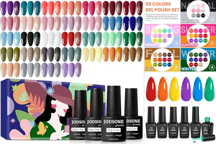 Detailed view of Best Multicolored Gel Nail Polishes
