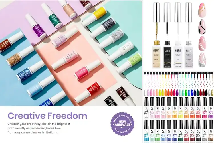Detailed view of Best Nail Art Gel Polish Sets