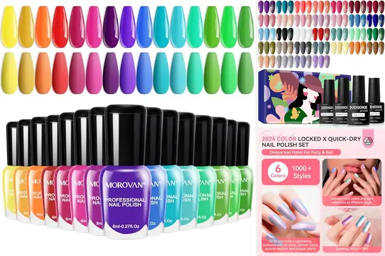 Detailed view of Best Nail Polish Sets: Vibrant, Chip-Free for Stunning Nails