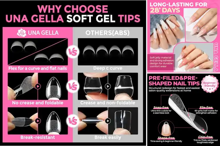 Detailed view of Best Nail Tips For Gelly Tips Extension
