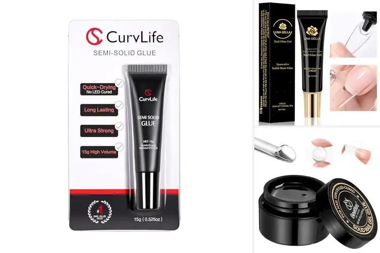 Detailed view of Best Non-Damaging Nail Glue Gels