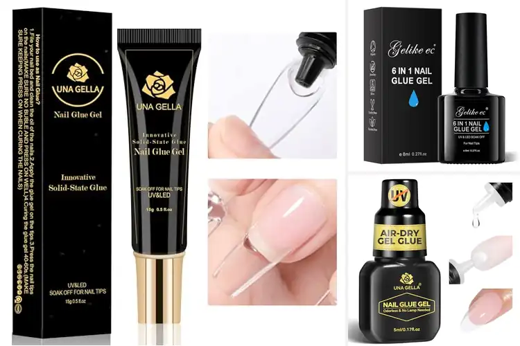 Detailed view of Best Press-On Nail Glue Gels
