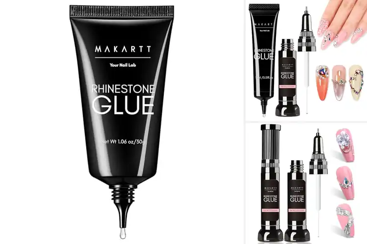 Detailed view of Best Rhinestone Nail Adhesives