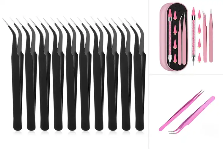 Detailed view of Best Rhinestone Tweezers: Craft with Precision