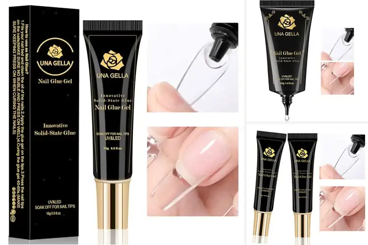 Detailed view of Best Soak-Off Nail Glue Gels