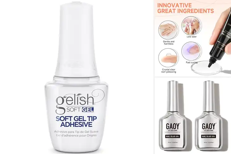 Detailed view of Best Soft Gel Tip Glue Gel: Salon Nails at Home
