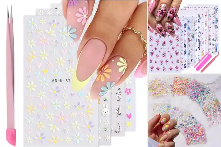 Detailed view of Best Spring Nail Designs: Easy Floral Art for You