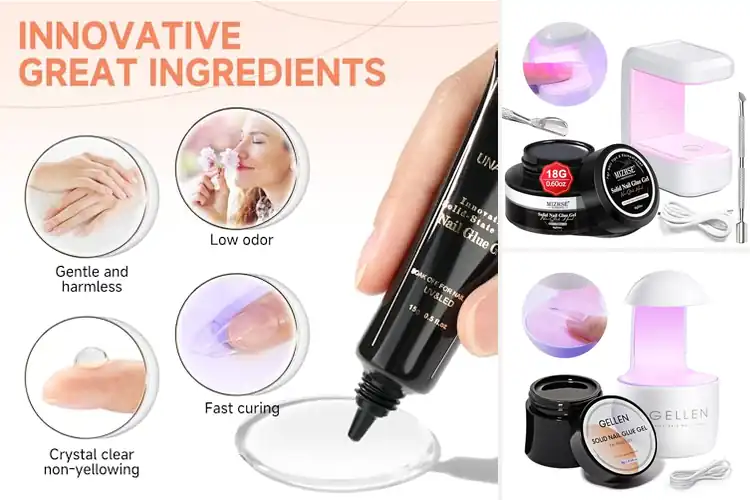 Detailed view of Best UV LED Cure Gel Nail Glue